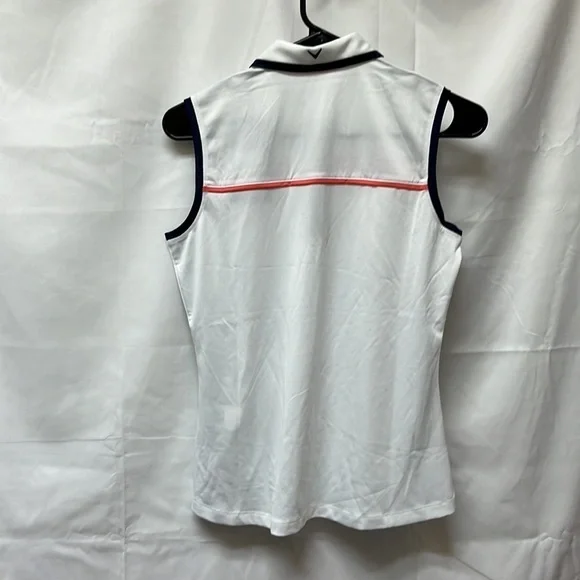 Callaway Women's Color Block Sleeveless Golf Polo Shirt - Picture 2 of 5
